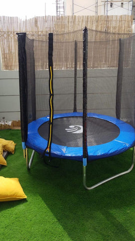 Trampoline with enclosure: 4-8ft