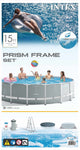 Prism Frame Above Ground Pool Round 457x122cm Intex 26726