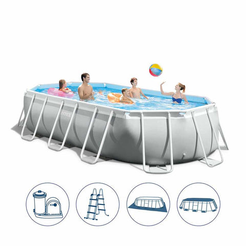 Tube-Shaped Oval Above Ground Pool 503x274x122cm Intex 26796 – Outdoor  Arabia